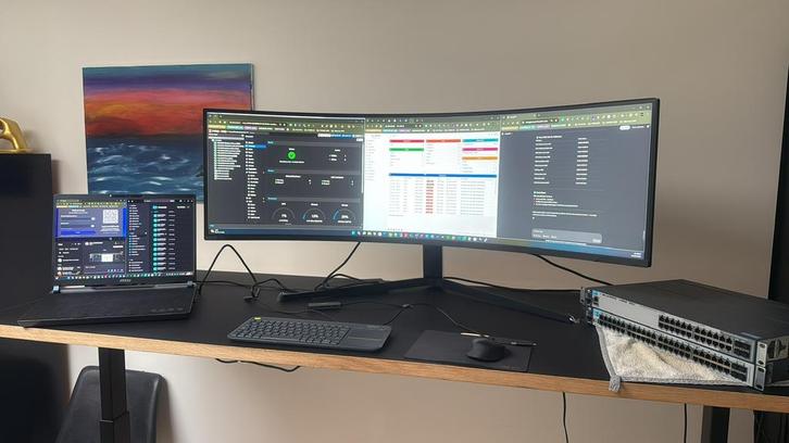 Samsung Odyssey Neo G9 49inch 32:9 Curved Monitor - 240HZ, Computers en Software, Monitoren, Zo goed als nieuw, 201 Hz of meer