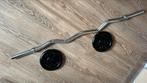 Barre de musculation avec poids 2x5kg, Enlèvement, Comme neuf