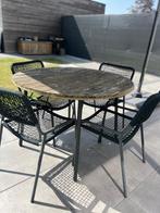 Tuintafel met stoelen, Tuin en Terras, Tuinsets en Loungesets, Ophalen, 4 zitplaatsen, Gebruikt, Tuinset