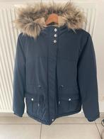 Warme donkerblauwe winterjas/teddy voering mt 164, Kinderen en Baby's, Kinderkleding | Maat 164, Ophalen, Jas