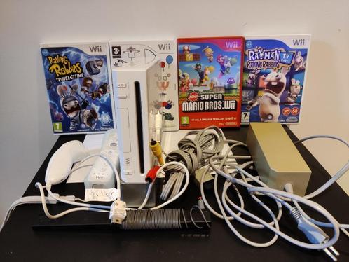 Nintendo Wii met games, Games en Spelcomputers, Spelcomputers | Nintendo Wii, Gebruikt, Met 1 controller, Met games, Ophalen of Verzenden