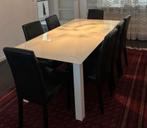 eetkamer tafel met 7 stoelen., Comme neuf, Enlèvement, 6 à 8 chaises