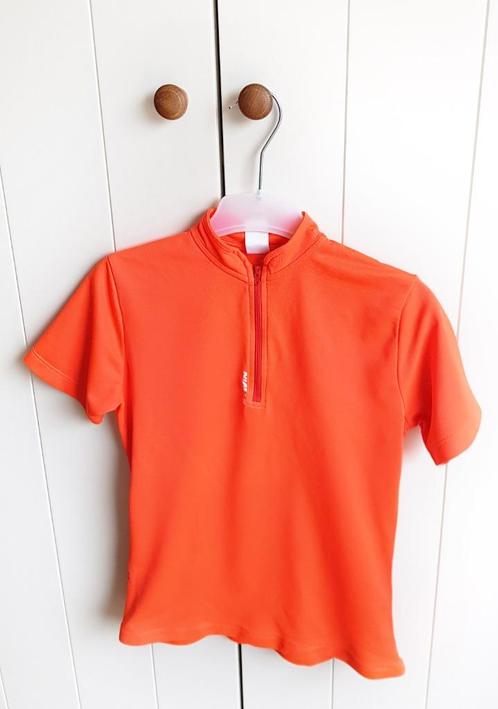 Oranje wielertshirt (Decathlon - 11-12 yrs), Kinderen en Baby's, Kinderkleding | Maat 146, Zo goed als nieuw, Jongen of Meisje