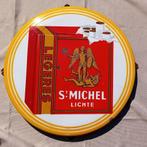 Emaille reclamebord sigaretten St Michel 1954, Ophalen of Verzenden, Zo goed als nieuw, Reclamebord