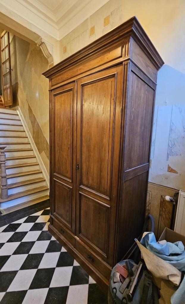 Grote massieve halkast - vintage, Huis en Inrichting, Kasten | Kleerkasten, Gebruikt, 200 cm of meer, 150 tot 200 cm, 50 tot 75 cm