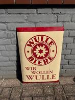 Wulle Bier emaille reclamebord, Ophalen of Verzenden, Gebruikt, Reclamebord