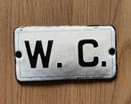 Vintage wc bordje emaille baetes anvers, Ophalen of Verzenden, Zo goed als nieuw