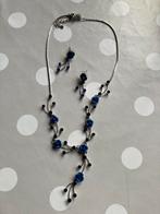 Juwelensetje, Handtassen en Accessoires, Kettingen, Verzenden, Nieuw, Blauw