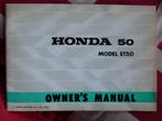 HONDA DAX ST50 Japan - Owner's Manual Mode d'emploi Anglais, Motoren, Handleidingen en Instructieboekjes, Ophalen of Verzenden