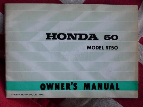 HONDA DAX ST50 Japan - Owner's Manual Mode d'emploi Anglais, Motoren, Handleidingen en Instructieboekjes, Honda, Ophalen of Verzenden