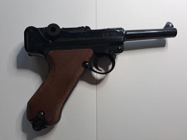 Luger Lüger namaak in kunststof voor reenactment, Verzamelen, Militaria | Algemeen, Landmacht, Ophalen