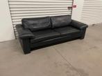 COR Conseta sofa – zwart leder – 240 cm – vintage karakter, Ophalen, Gebruikt, Driepersoons, Rechte bank