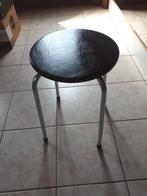 Vintage taboeret, Huis en Inrichting, Stoelen, Ophalen of Verzenden, Gebruikt, Zwart