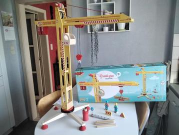 VILAC grote houten kraan /Nieuw met kist/kind vanaf 3 jaar beschikbaar voor biedingen