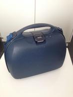beautycase, Handtassen en Accessoires, Beautycases, Ophalen, Gebruikt, Blauw, Met slot