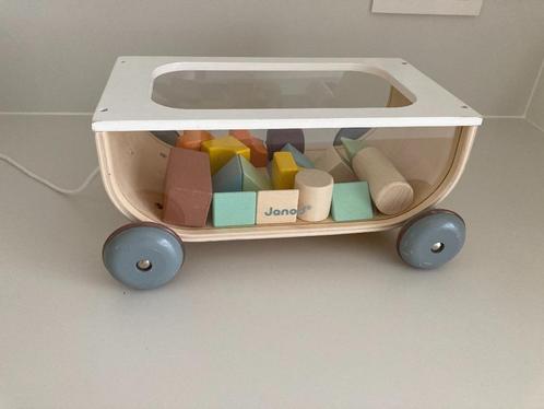 Blokkenkar Sweet Cocoon Janod, Kinderen en Baby's, Speelgoed | Educatief en Creatief, Zo goed als nieuw, Ophalen
