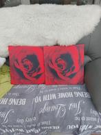 2 kaders met rode rozen, Enlèvement ou Envoi