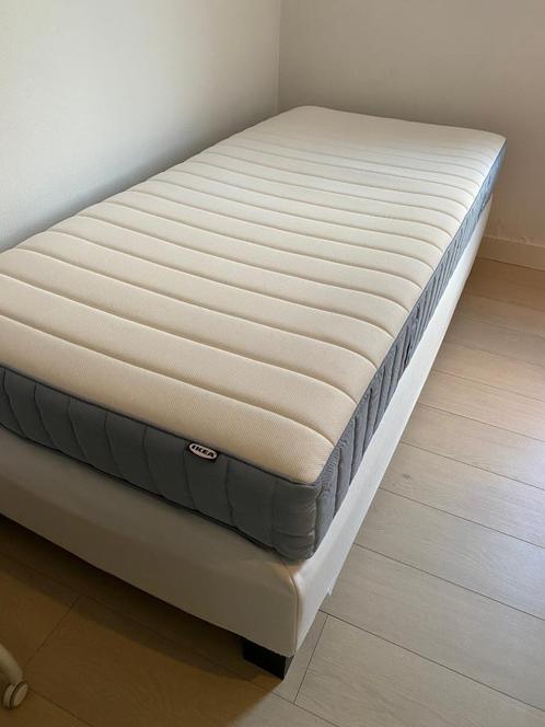 Bed + Matras, Kinderen en Baby's, Kinderkamer | Bedden, Zo goed als nieuw, 180 cm of meer, 85 tot 100 cm, Matras, Ophalen