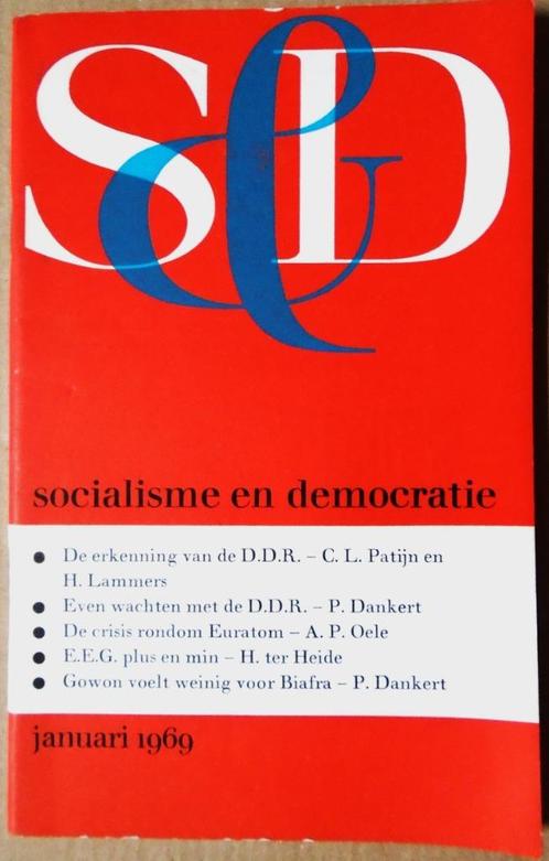 Socialisme & Democratie - januari 1969 - Maandblad P.V.D.A., Livres, Politique & Société, Utilisé, Politique, Enlèvement ou Envoi