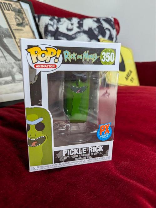 Funko Pop Rick en Morty #350 — Pickle Rick — PX Previews Ex, Verzamelen, Beelden en Beeldjes, Zo goed als nieuw, Ophalen of Verzenden