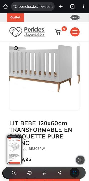 Lit Périclès pure white  beschikbaar voor biedingen
