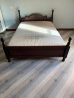 Tweepersoonsbed, Huis en Inrichting, Slaapkamer | Bedden, Ophalen, Bruin, 200 cm, Hout