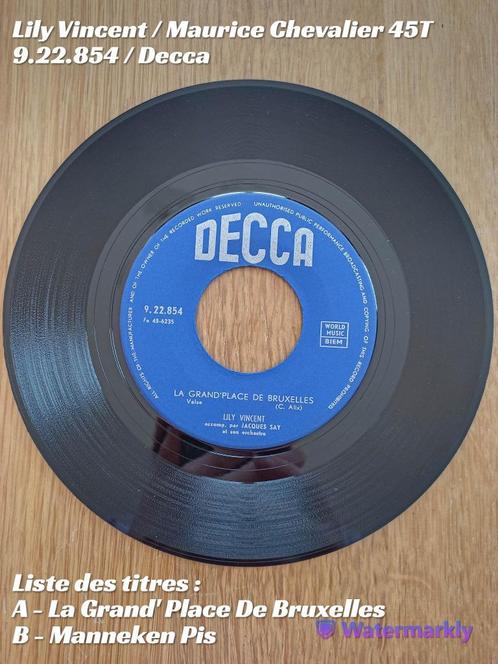 Lily Vincent / Maurice Chevalier 45T, CD & DVD, Vinyles Singles, Utilisé, Single, 7 pouces, Enlèvement ou Envoi