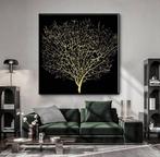 Abstracte Gouden Boom van Leven goud levensboom canvas 90x90, Nieuw, Ophalen of Verzenden