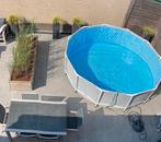 Zwembad, zandfilter, skimmer, trapladder, afdekzeil …, Tuin en Terras, Ophalen, Zo goed als nieuw