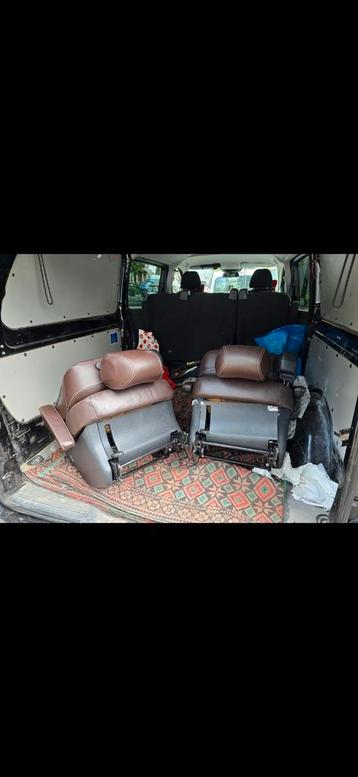 Mercedes klasse v 250 300 447 bruine lederen stoelen  beschikbaar voor biedingen