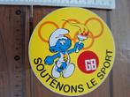 Vintage sticker smurf GB, Verzamelen, Ophalen of Verzenden, Gebruikt, Overige Smurfen, Overige typen