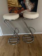 2 vintage barkrukken jaren 70/80 Italiaans design, Huis en Inrichting, Barkrukken, Ophalen, Gebruikt