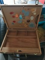 Houten schilderskoffer, Hobby en Vrije tijd, Schilderen, Ophalen, Gebruikt