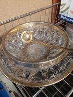 Plat + saladier/ fruits cristal  Val Saint Lambert, Maison & Meubles, Enlèvement