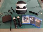 PSVR 1 (V2) +2 PS Move-controllers + PS Eye + 3 PS4-games +, Games en Spelcomputers, Spelcomputers | Sony Consoles | Accessoires