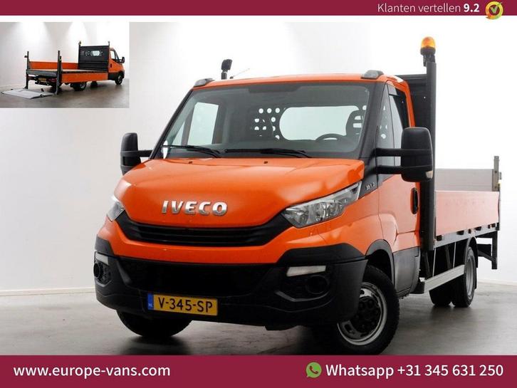 Iveco Daily 35C14 136pk Euro6 Open Laadbak met laadklep en t, Auto's, Bestelwagens en Lichte vracht, Bedrijf, ABS, Airconditioning