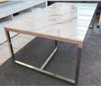 Salontafel van 100% wit marmer, Huis en Inrichting, Ophalen, Overige materialen, 100 tot 150 cm, MARBRE BLANC