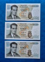 3 X 20 Francs. 1964  Boudewijn&Fabiola.                 UNC, Timbres & Monnaies, Billets de banque | Belgique, Série, Enlèvement ou Envoi