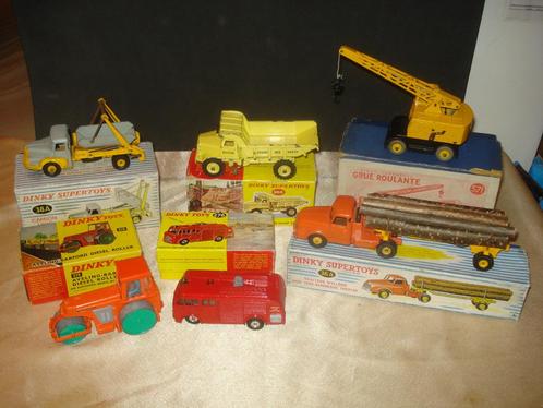 DINKY TOYS Lot de 6 Anciens Camions et Véhicules avec Boîtes, Hobby en Vrije tijd, Modelauto's | 1:43, Gebruikt, Bus of Vrachtwagen