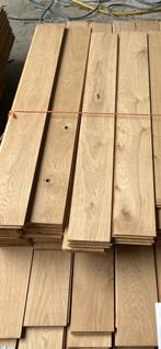 Oud eiken parket – massief Frans eik, 16 cm breed 30,5 m2., Doe-het-zelf en Bouw, Ophalen, Zo goed als nieuw, Hout, Parket