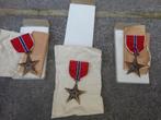 Wo2 originele US bronze stars (3), Ophalen of Verzenden