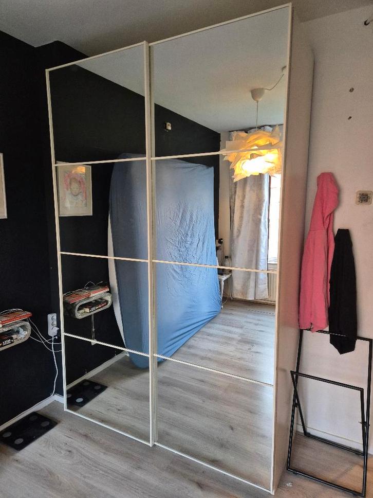 Grande armoire Pax avec portes en miroir - 150x58x230 cm, Maison & Meubles, Armoires | Penderies & Garde-robes, Enlèvement