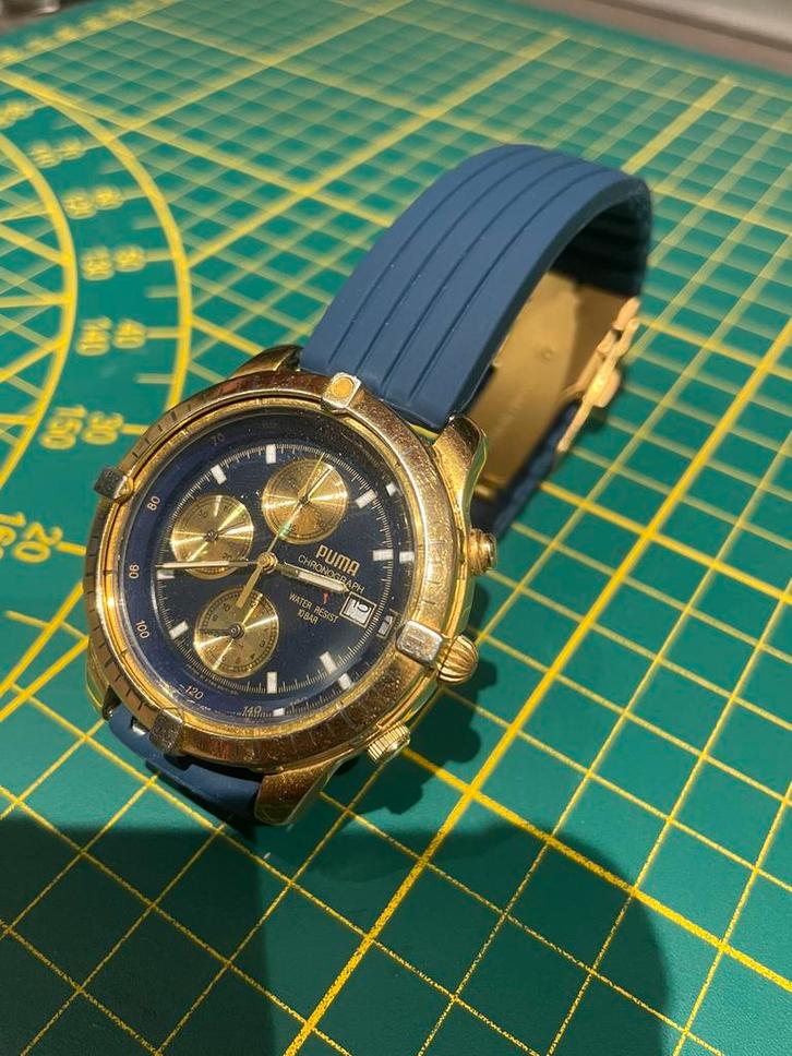 Horloge puma Chronograph, Handtassen en Accessoires, Horloges | Heren, Nieuw, Polshorloge, Overige merken, Overige materialen