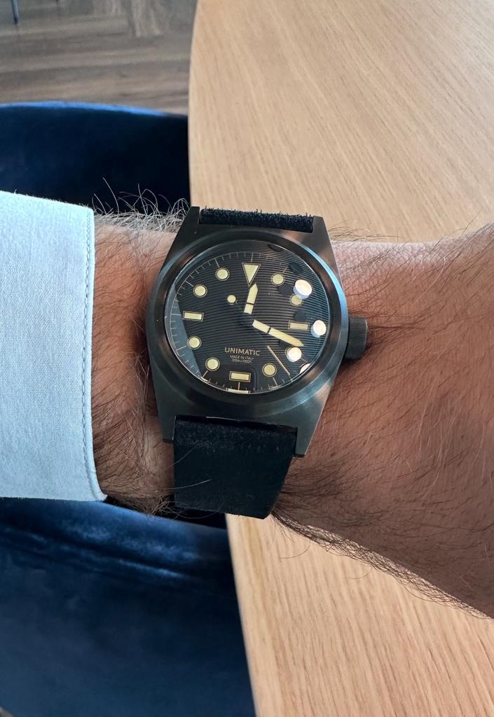 UNIMATIC Modello Due U2S-8BB LE (99 stuks) Garantie mei 2026, Handtassen en Accessoires, Horloges | Heren, Zo goed als nieuw, Seiko