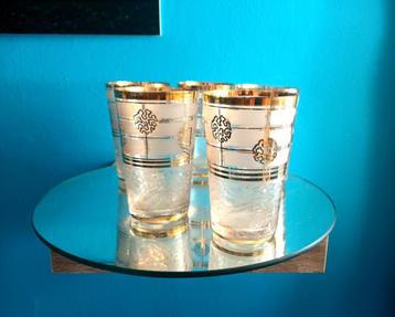 5 glazen art deco - Booms glas - Paul Heller - OPRUIMING!