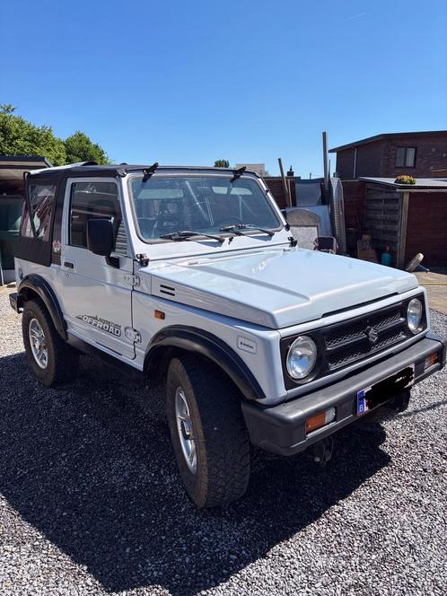 Suzuki samurai 1300 cc bj 1991, Auto's, Oldtimers, Particulier, 4x4, Trekhaak, Suzuki, Benzine, Cabriolet, 3 deurs, Zilver of Grijs