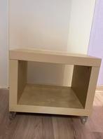 Ikea lack table basse / chevet sur roulettes, Gebruikt, Minder dan 55 cm, Hout, Ophalen