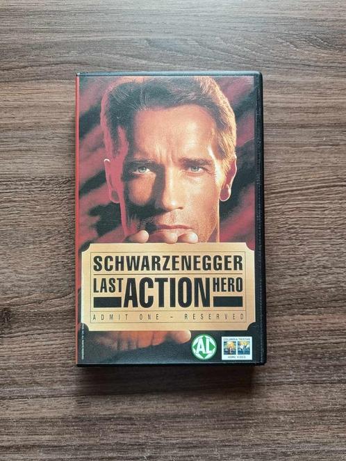 VHS - Schwarzenegger - Last Action Hero - Engels - €7, CD & DVD, VHS | Film, Utilisé, Action et Aventure, Tous les âges, Enlèvement ou Envoi
