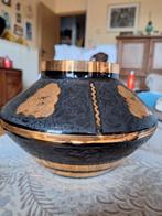 Vase art déco verre noir et or Verrerie de Boom (Anvers), Enlèvement