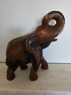 Ancienne grande sculpture - Éléphant - Sculpture sur bois -, Antiquités & Art, Envoi